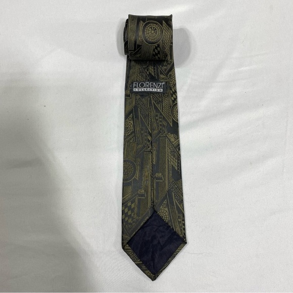 Florencio Vintage Game Boards and Darts Print Tie - Picture 3 of 5